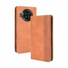 For Cubot Note 20 / Note 20 Pro Magnetic Buckle Retro Texture Horizontal Flip Leather Case with Holder & Card Slots & Photo Frame(Brown) - 1