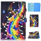For iPad 10.2 2021 / 2020 / 2019 Colored Drawing Horizontal Flip Leather Case with Holder & Card Slots & Sleep / Wake-up Function(Music Disc) - 1