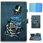 For iPad 10.2 2021 / 2020 / 2019 Colored Drawing Horizontal Flip Leather Case with Holder & Card Slots & Sleep / Wake-up Function(Rose Owl) - 1