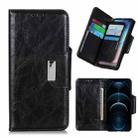 For iPhone 12 Pro Max Crazy Horse Texture Horizontal Flip Leather Case with Holder & 6-Card Slots & Wallet(Black) - 1