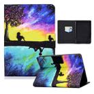 For Amazon Kindle Paperwhite 4 / 3 / 2 / 1 Electric Pressed TPU Colored Drawing Horizontal Flip Leather Case with Holder & Pen Slot(Starry Sky Reflection) - 1