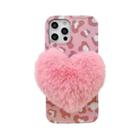 Love Hairball Leopard Wave Soft Case For iPhone 12 Pro(Pink) - 1