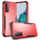 For Samsung Galaxy S21+ 5G TPU + PC Shockproof Protective Case(Red + Black) - 1