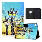 Electric Pressed TPU Colored Drawing Horizontal Flip Leather Case with Holder & Pen Slot For iPad mini 4 / mini 3 / mini 2 / mini(Glasses Giraffe) - 1