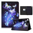 Electric Pressed TPU Colored Drawing Horizontal Flip Leather Case with Holder & Pen Slot For iPad mini 4 / mini 3 / mini 2 / mini(Butterflies Flower) - 1