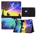 Electric Pressed TPU Colored Drawing Horizontal Flip Leather Case with Holder & Pen Slot For iPad 10.2 (2019) / (2020) & iPad Air (2019) (Starry Sky Reflection) - 1