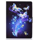 Electric Pressed TPU Colored Drawing Horizontal Flip Leather Case with Holder & Pen Slot For iPad 10.2 (2019) / (2020) & iPad Air (2019) (Butterflies Flower) - 2