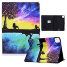 Electric Pressed TPU Colored Drawing Horizontal Flip Leather Case with Holder & Pen Slot For iPad Pro 11 (2018) / (2020) & iPad Air (2020)(Starry Sky Reflection) - 1