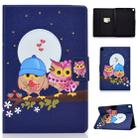 For iPad 10.2 2021 / 2020 / 2019 Colored Drawing Horizontal Flip Leather Case with Holder & Card Slots & Sleep / Wake-up Function(Couple Owl) - 1