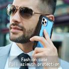 For iPhone 12 Pro Max PC + Rubber 3-layers Shockproof Protective Case with Rotating Holder(Black + Blue) - 7