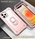For iPhone 12 Pro Max PC + Rubber 3-layers Shockproof Protective Case with Rotating Holder(Rose Gold) - 6