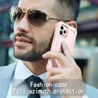 For iPhone 12 Pro Max PC + Rubber 3-layers Shockproof Protective Case with Rotating Holder(Rose Gold) - 7