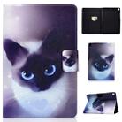 For iPad 10.2 2021 / 2020 / 2019 Colored Drawing Horizontal Flip Leather Case with Holder & Card Slots & Sleep / Wake-up Function(Blue Eyed Cat) - 1