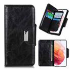 For Samsung Galaxy S21 5G Crazy Horse Texture Horizontal Flip Leather Case with Holder & 6-Card Slots & Wallet(Black) - 1