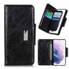 For Samsung Galaxy S21+ 5G Crazy Horse Texture Horizontal Flip Leather Case with Holder & 6-Card Slots & Wallet(Black) - 1