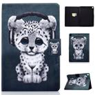 For iPad 10.2 2021 / 2020 / 2019 Colored Drawing Horizontal Flip Leather Case with Holder & Card Slots & Sleep / Wake-up Function(Music Leopard) - 1