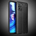 For Xiaomi Redmi Note 10 4G / Note 10S Litchi Texture TPU Shockproof Case(Black) - 1