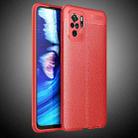 For Xiaomi Redmi Note 10 4G / Note 10S Litchi Texture TPU Shockproof Case(Red) - 1