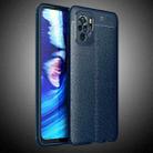 For Xiaomi Redmi Note 10 4G / Note 10S Litchi Texture TPU Shockproof Case(Blue) - 1