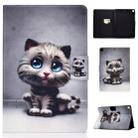 For iPad 10.2 2021 / 2020 / 2019 Colored Drawing Horizontal Flip Leather Case with Holder & Card Slots & Sleep / Wake-up Function(Pet Cat) - 1