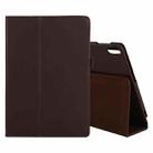 For Lenovo Tab 4 10 Plus (TB-X704) / Tab 4 10 (TB-X304) Litchi Texture Solid Color Horizontal Flip Leather Case with Holder & Pen Slot(Brown) - 1