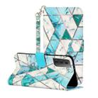 For Samsung Galaxy S21 5G 3D Pattern Horizontal Flip Leather Case with Holder & Card Slots & Wallet & Lanyard(Marble) - 1