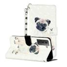 For Samsung Galaxy S21+ 5G 3D Pattern Horizontal Flip Leather Case with Holder & Card Slots & Wallet & Lanyard(Pug) - 1