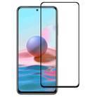 For Xiaomi Redmi Note 10 Full Glue Full Cover Screen Protector Tempered Glass Film - 1