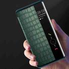 For Huawei Mate 40 Pro Crocodile Texture Display Window Horizontal Flip Leather Case(Black) - 2