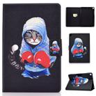 For iPad 10.2 2021 / 2020 / 2019 Colored Drawing Horizontal Flip Leather Case with Holder & Card Slots & Sleep / Wake-up Function(Boxing Cat) - 1
