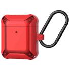 Wireless Earphones Shockproof Bumblebee Armor Silicone Protective Case For AirPods 1 / 2(Red) - 1