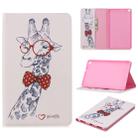 For Galaxy Tab A 8.0 (2019) T290 Colored Drawing Pattern Horizontal Flip Leather Case with Holder & Card Slots & Wallet(Deer) - 1