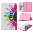 For Galaxy Tab A 8.0 (2019) T290 Colored Drawing Pattern Horizontal Flip Leather Case with Holder & Card Slots & Wallet(Sunflower) - 1