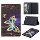 For Galaxy Tab A 8.0 (2019) T290 Colored Drawing Pattern Horizontal Flip Leather Case with Holder & Card Slots & Wallet(Big Butterfly) - 1
