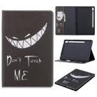 For Galaxy Tab S6 T860 / T865 Colored Drawing Pattern Horizontal Flip Leather Case with Holder & Card Slots & Wallet(Smirk) - 1
