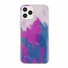 For iPhone 12 mini Watercolor Glitter Pattern Shockproof TPU Protective Case (Berries) - 1