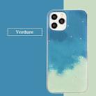 For iPhone 12 mini Watercolor Glitter Pattern Shockproof TPU Protective Case (Verdure) - 2