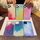 For iPhone 12 mini Watercolor Glitter Pattern Shockproof TPU Protective Case (Verdure) - 6