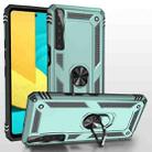 For LG Stylo 7 4G Shockproof TPU + PC Protective Case with 360 Degree Rotating Holder(Dark Green) - 1