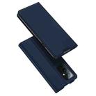 For OnePlus 9 DUX DUCIS Skin Pro Series Horizontal Flip PU + TPU Leather Case with Holder & Card Slots(Blue) - 1