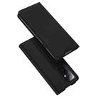 For OnePlus 9 DUX DUCIS Skin Pro Series Horizontal Flip PU + TPU Leather Case with Holder & Card Slots(Black) - 1