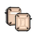 Wireless Earphones Shockproof King Kong Armor Silicone Protective Case For AirPods 1/2(Gold) - 1