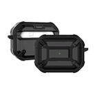 Wireless Earphones Shockproof King Kong Armor Silicone Protective Case For AirPods Pro(Black) - 1
