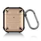 Wireless Earphones Shockproof Sharp Sword Armor Silicone Protective Case For AirPods 1/2(Gold) - 1