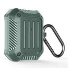 Wireless Earphones Shockproof Carbon Fiber Luggage TPU Protective Case For AirPods 1/2(Green) - 1