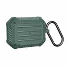 Wireless Earphones Shockproof Carbon Fiber Luggage TPU Protective Case For AirPods Pro(Green) - 1