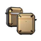 Wireless Earphones Shockproof King Kong Ares TPU Protective Case For AirPods 1/2(Gold) - 1