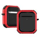 Wireless Earphones Shockproof Thunder Mecha TPU Protective Case For AirPods 1/2(Red) - 1