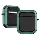 Wireless Earphones Shockproof Thunder Mecha TPU Protective Case For AirPods 1/2(Green) - 1