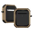 Wireless Earphones Shockproof Thunder Mecha TPU Protective Case For AirPods 1/2(Brown) - 1